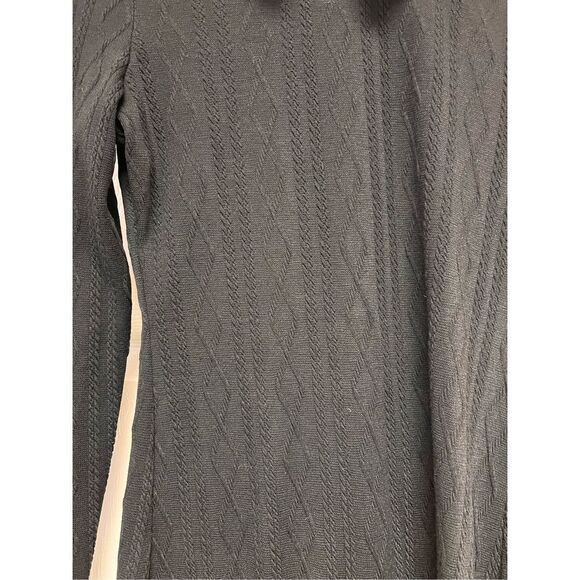 Wednesday Adams Black & White Knit Dress sz M EUC - Picture 3 of 7